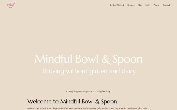 Screenshot of mindfulbowlandspoon.com