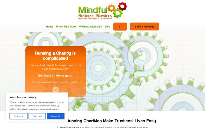 Screenshot of mindfulbusinessservices.com