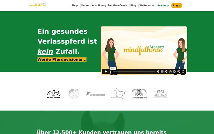 Screenshot of mindfulhorseacademy.com