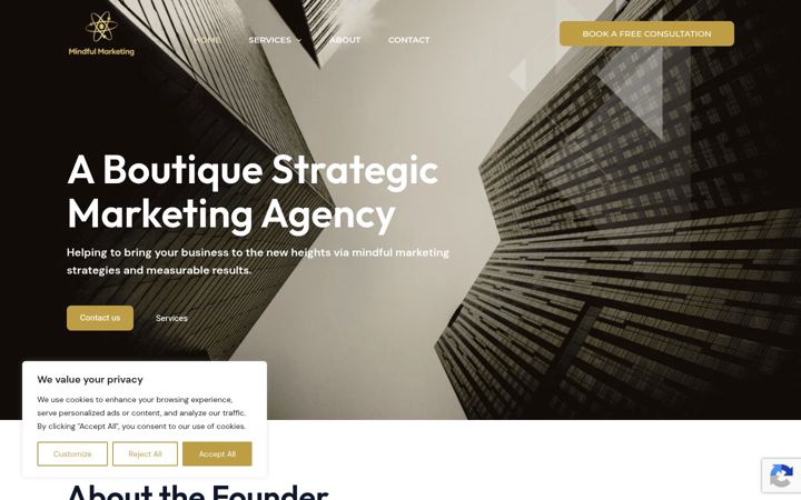 Screenshot of mindfulmarketinglab.com