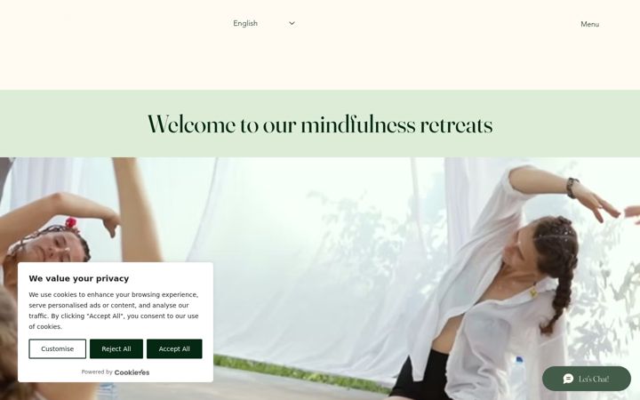 Screenshot of mindfulness-retreat-vacation.com