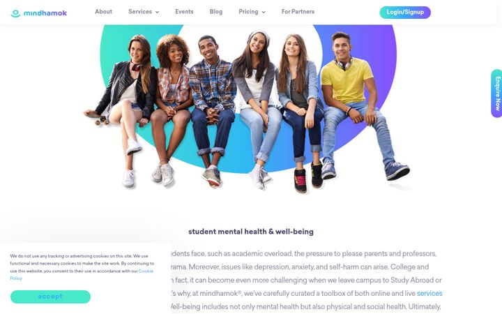 Screenshot of mindhamok.com