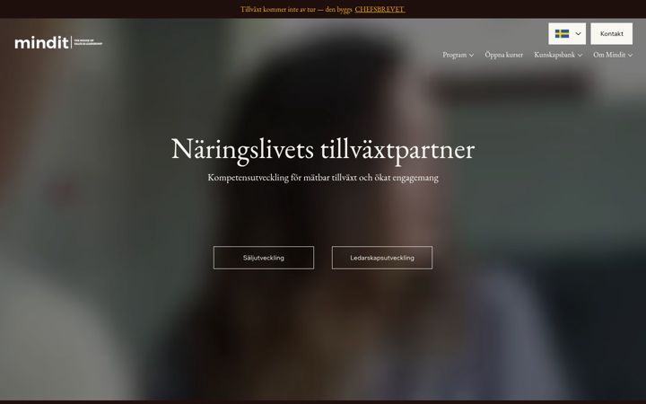 Screenshot di mindit.se