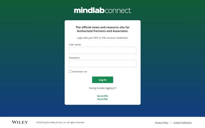 Screenshot of mindlabconnect.com