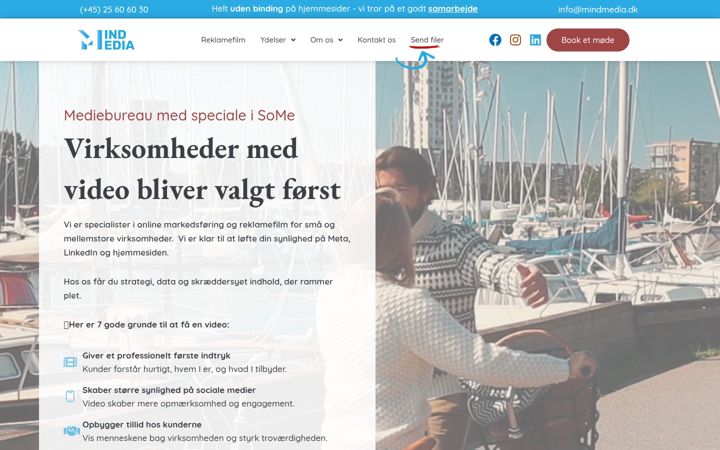 Skärmbild av mindmedia.dk