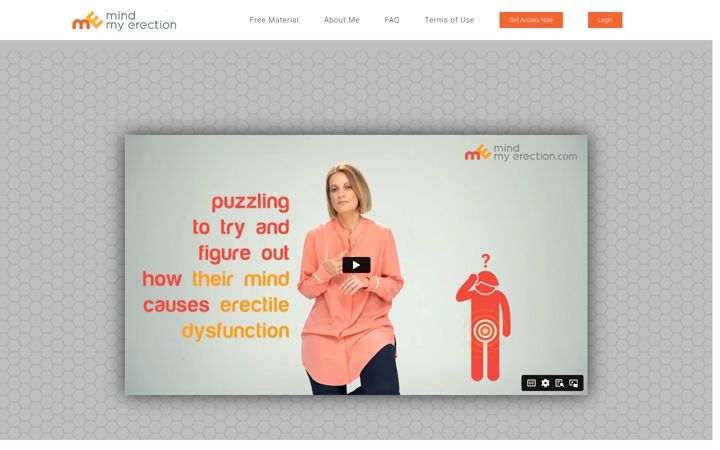 Screenshot of mindmyerection.com