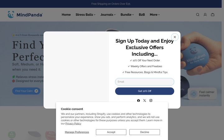 Screenshot of mindpanda.com