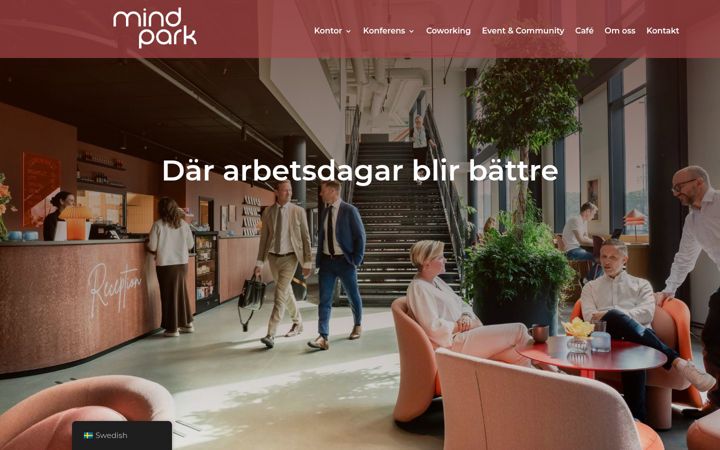 Screenshot of mindpark.se
