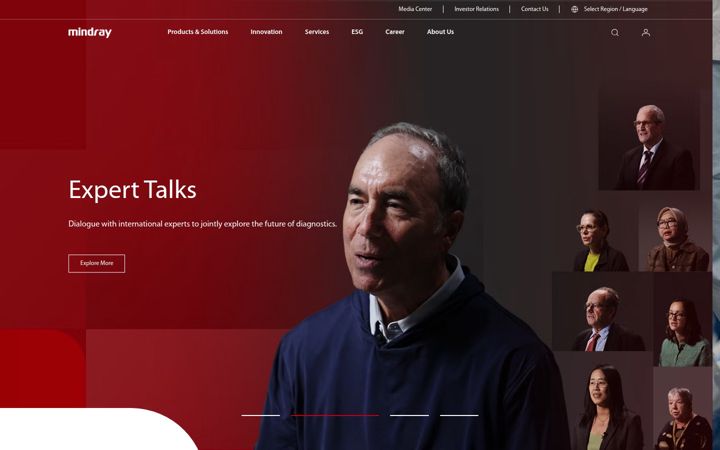 Képernyőkép: mindray.com