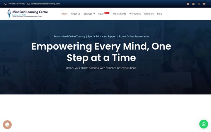 Screenshot of mindsaidlearning.com