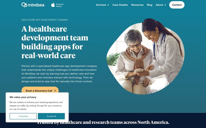 Screenshot of mindsea.com