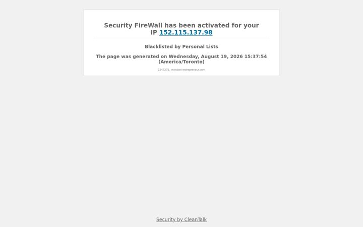 Screenshot of mindset-entrepreneur.com