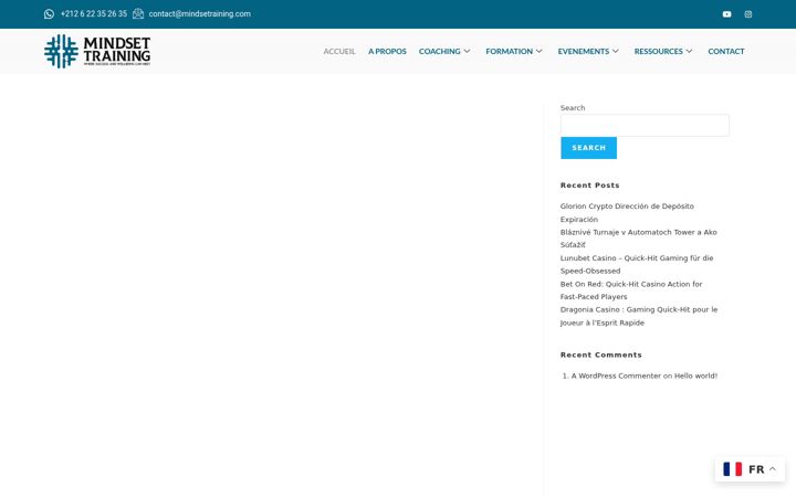 Screenshot of mindsetraining.com