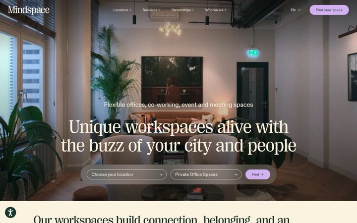 Screenshot of mindspace.me