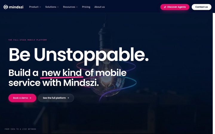 Screenshot von mindszi.com