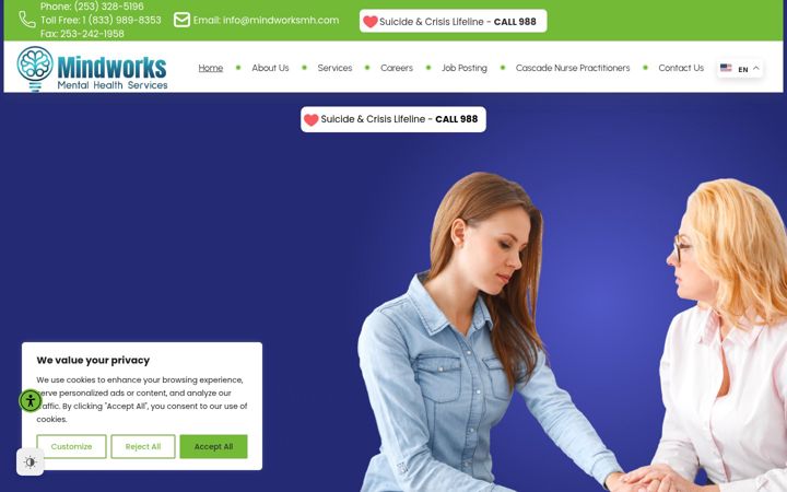 Screenshot of mindworksmh.com