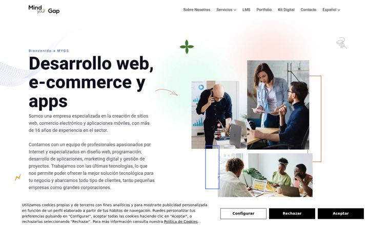 Screenshot of mindyourgap.com