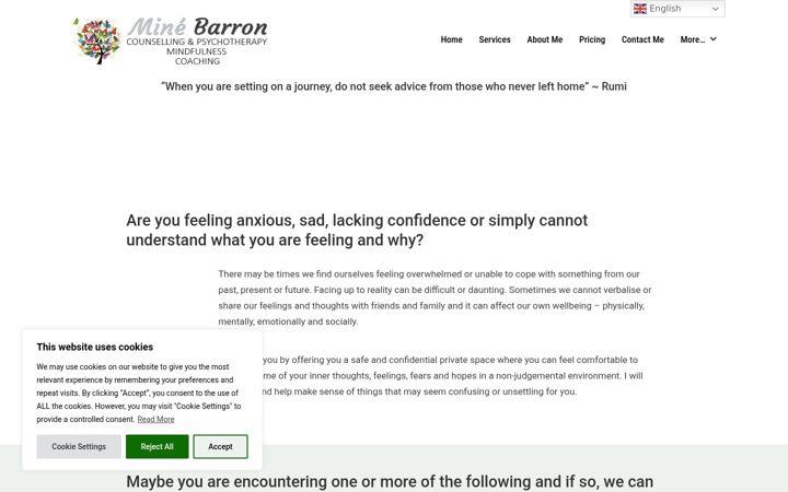 Screenshot of minebarron.com