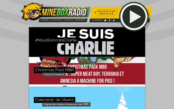Screenshot of mineboxradio.com