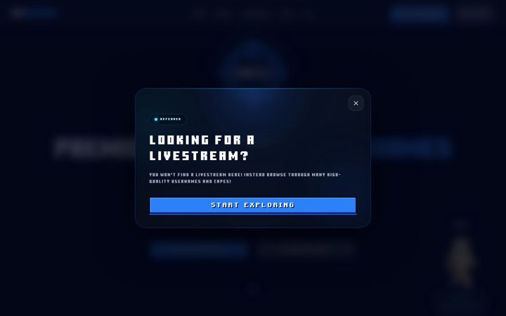 Screenshot of minecraftlive.com
