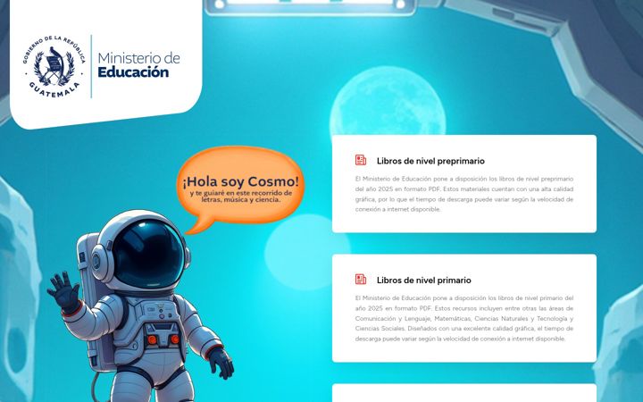 Screenshot of mineduc.edu.gt
