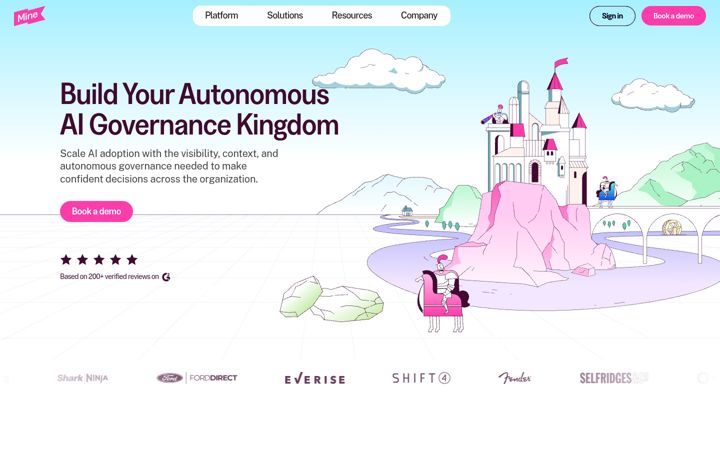Screenshot of mineforbusiness.com