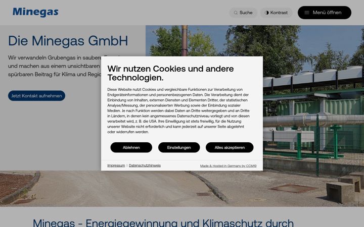 Screenshot of minegas.com