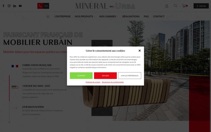 Screenshot of mineral-urba.com