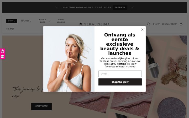 Screenshot of mineralissima.com