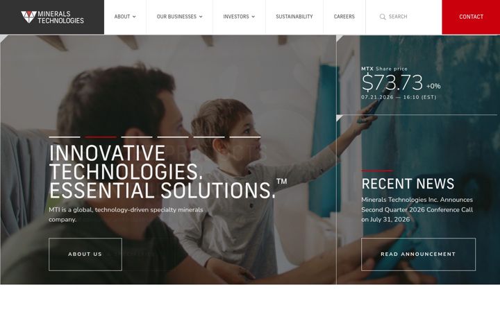 Screenshot του mineralstech.com