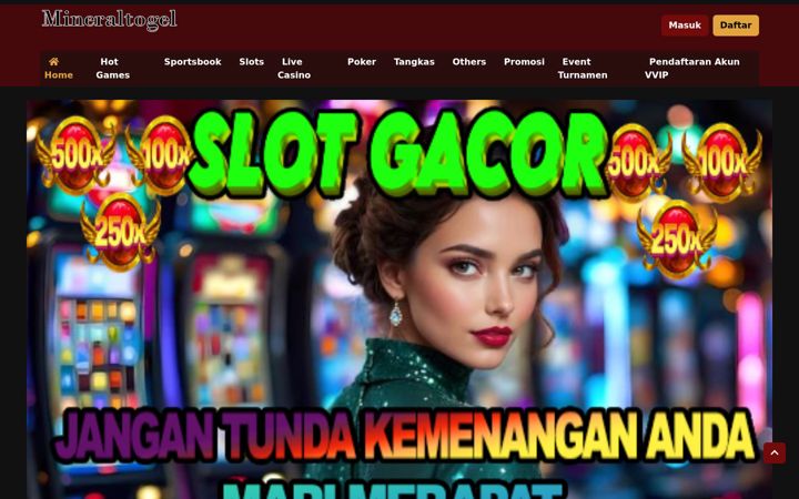 Screenshot of mineraltogel.com