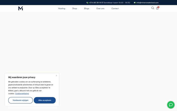 Screenshot of minersnederland.com