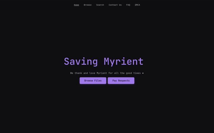 Screenshot of minerva-archive.org
