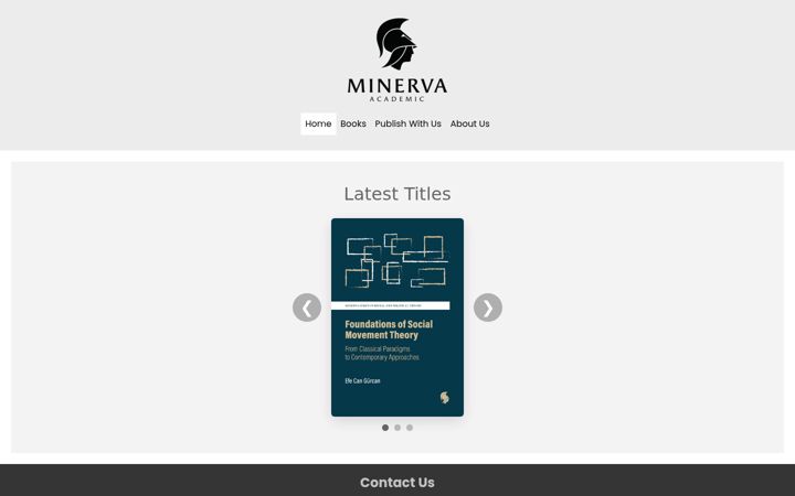 Screenshot of minervaacademic.com