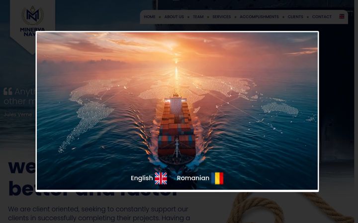 Screenshot of minervanavis.com