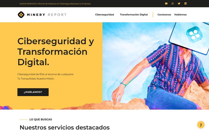 Screenshot of mineryreport.com
