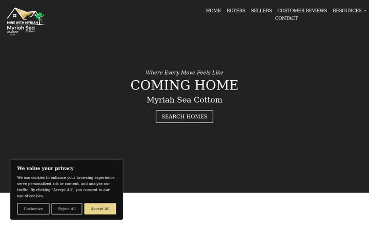 Screenshot of minewithmyriah.com