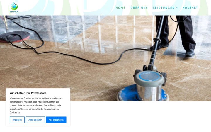 Screenshot of minga-reinigung.com