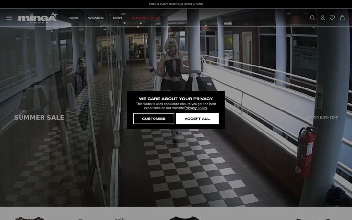 Screenshot of mingalondon.com