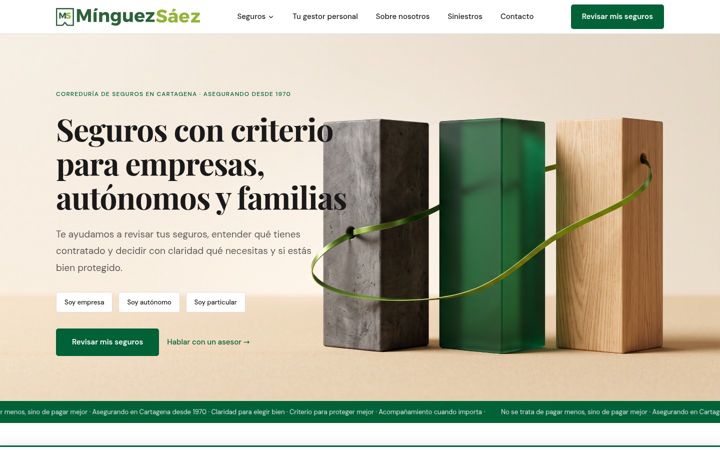 Screenshot of minguezsaez.com