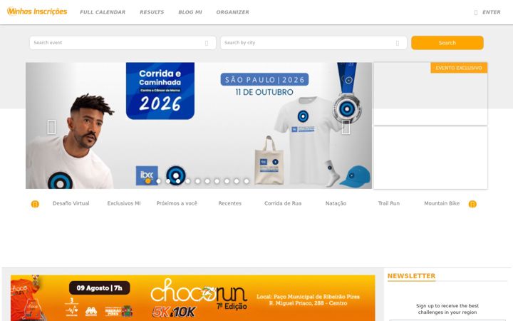 Screenshot of minhasinscricoes.com.br