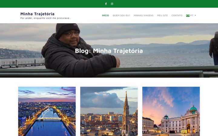 Screenshot of minhatrajetoria.com