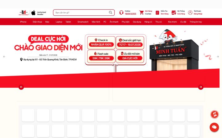 Screenshot of minhtuanmobile.com