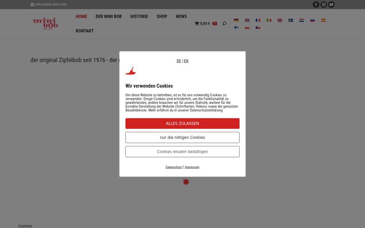 Screenshot of mini-bob.com