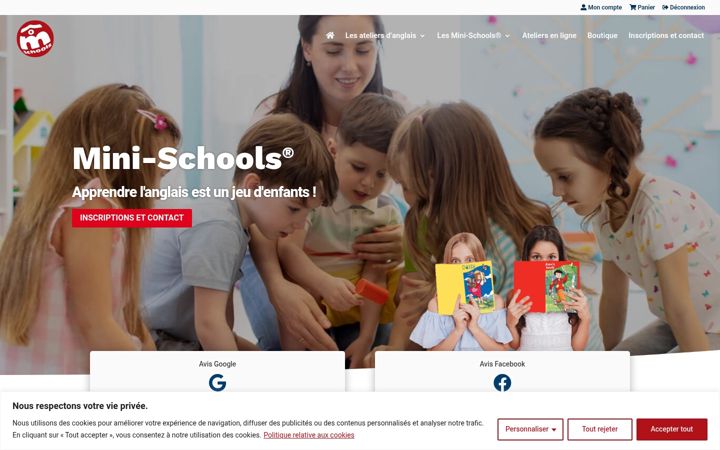 Screenshot of mini-schools.com