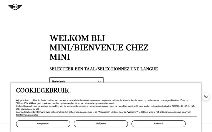 Screenshot of mini.be