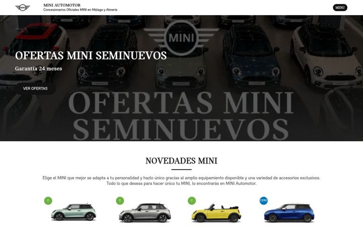 Captura de pantalla de miniautomotor.com