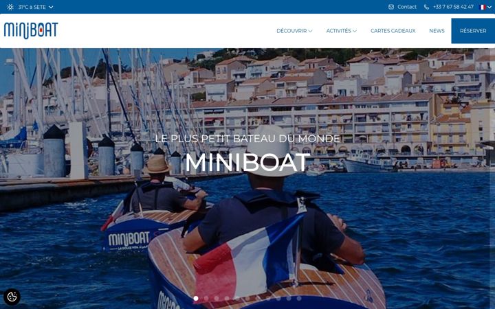 Screenshot of miniboatsete.com