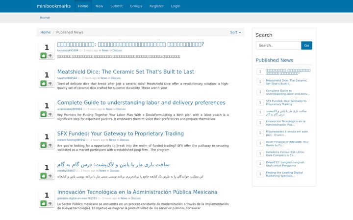 Screenshot of minibookmarks.com