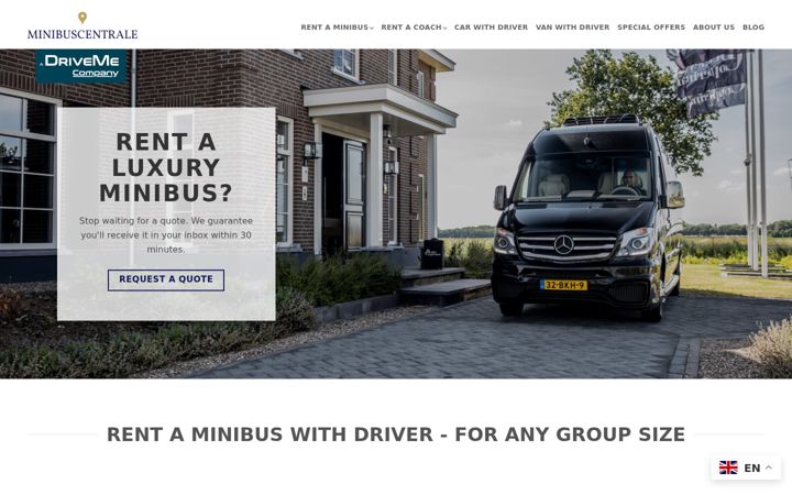Captura de ecrã de minibuscentrale.nl